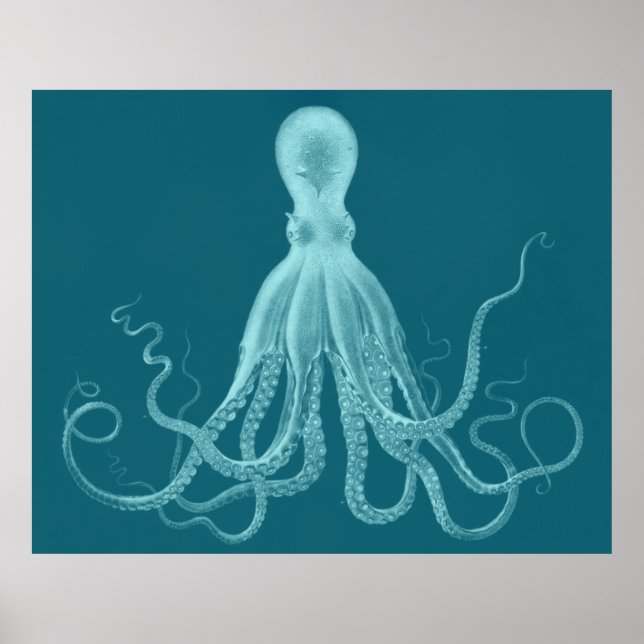 Impressão de Octopus Triptych de Tamanho Superior  (Frente)