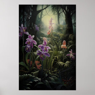 Impressão de Orquídea Academia Sombria, Floresta S