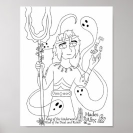 Impressão de Página de Coloração de Hades