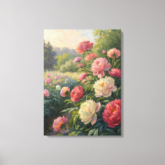 Impressão de Paisagem de Óleo de Peony Garden | fl
