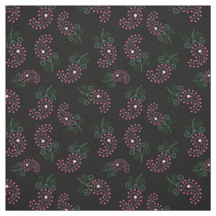 Impressão de Paisley dos pontos do tecido  Pretty