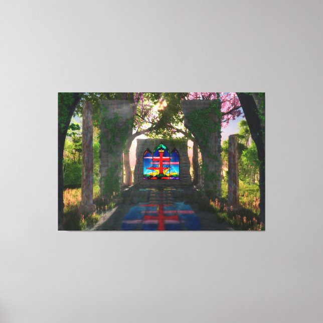 Impressão de Páscoa Luz Eterna em Tela (Frente)