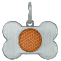Impressão de Pata Laranja Vibrante
