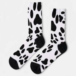 Impressão de Patas de Gato Pretas e Brancas