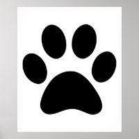 Impressão de Paw, Sinal de Pet Lover, Sinal de Pet