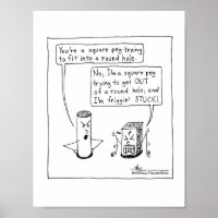 IMPRESSÃO de Peg ao quadrado INFJ