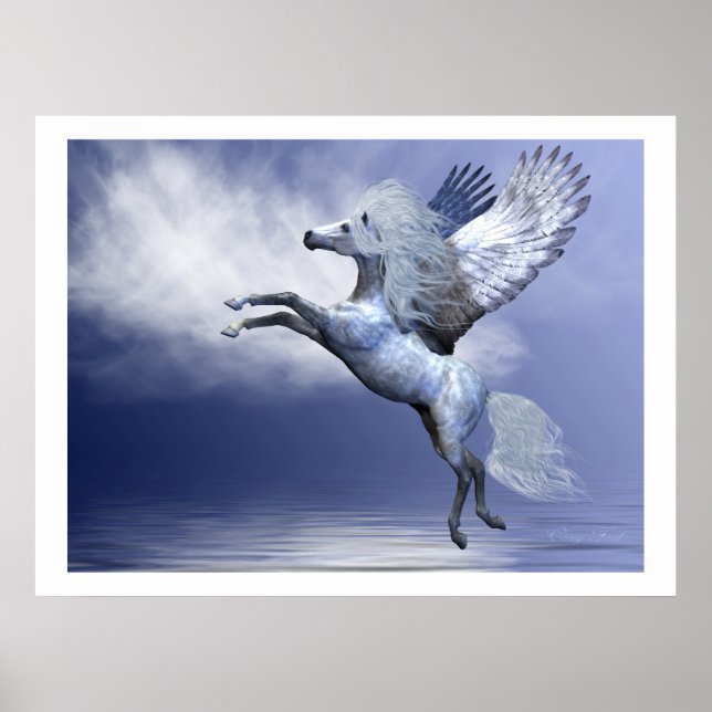Impressão de Pegasus branco (Frente)