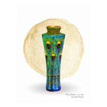 Impressão de Penas de Peacock, Papel Poster de Val