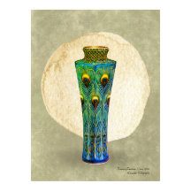 Impressão de Penas de Peacock, Papel Poster de Val