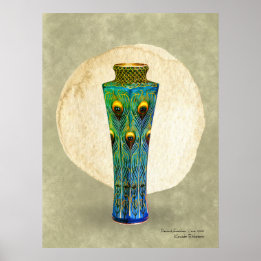 Impressão de Penas de Peacock, Papel Poster de Val