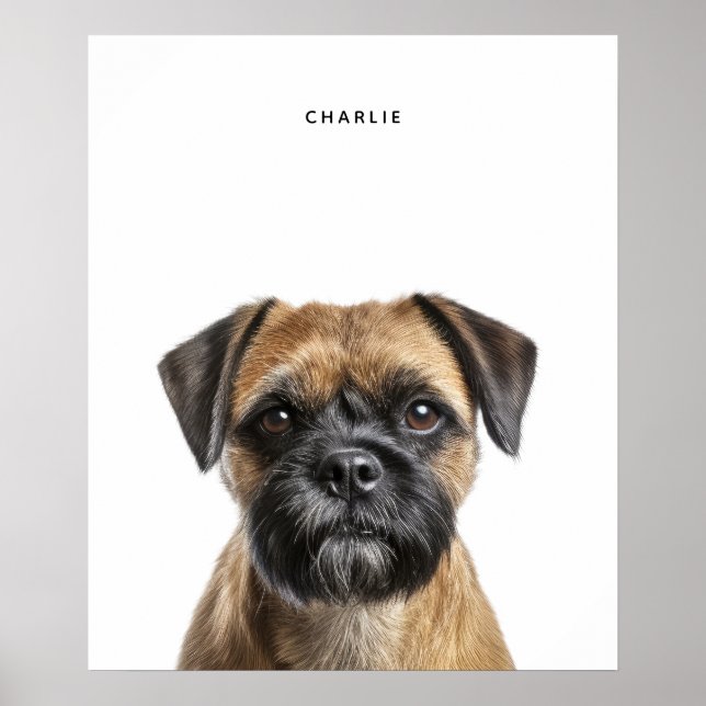 Impressão de Personalização de Borda Terrier (Frente)