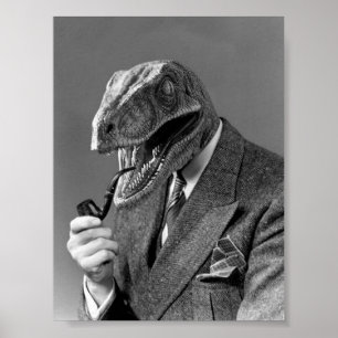 Impressão de Philosoraptor do vintage (cerca de