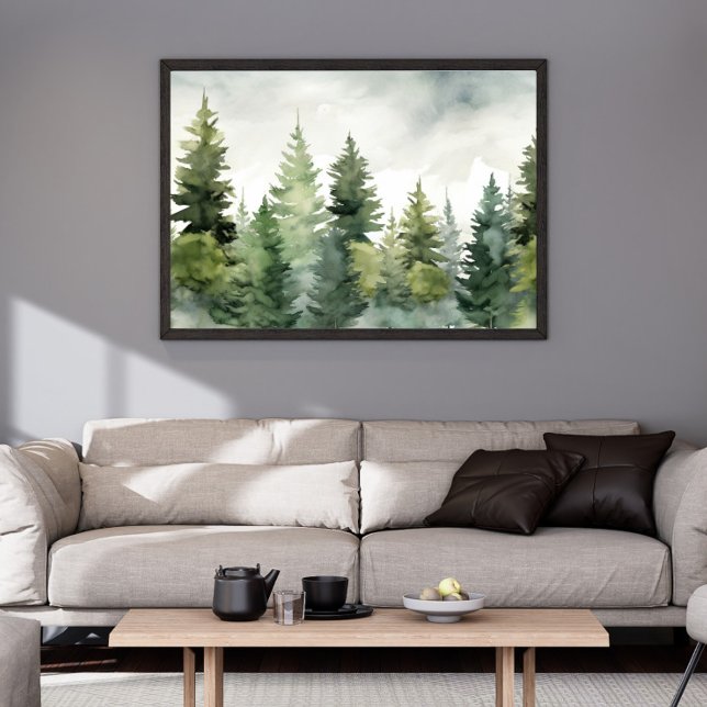 Impressão de Pinheiro | Arte de Parede de Paisagem (Criador carregado)