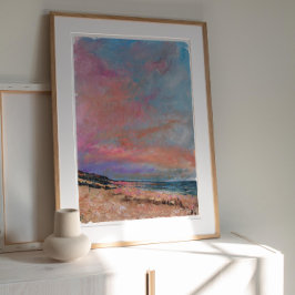 Impressão de pintura de arte na praia