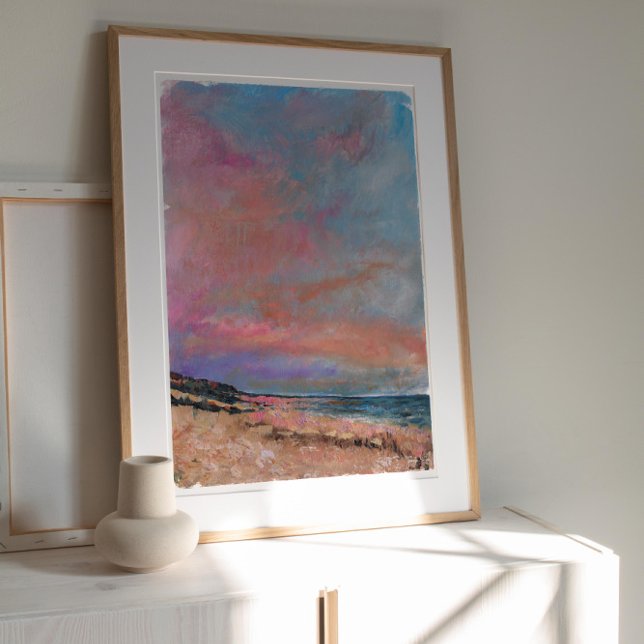 Impressão de pintura de arte na praia (Criador carregado)