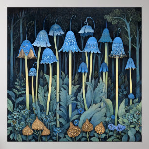 Impressão de Pintura Whimsical Bluebell