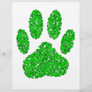 Impressão de Pista de Cachorro Verde
