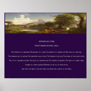 impressão de Poema de dia de os pais