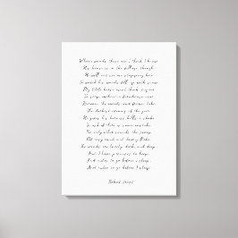 Impressão de Poema Personalizado na Canvas