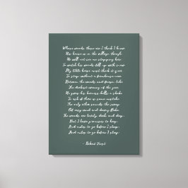 Impressão de Poema Personalizado na Canvas