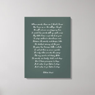 Impressão de Poema Personalizado na Canvas