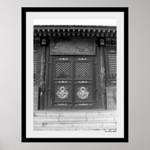 Impressão de porta de templo