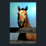 Impressão de Poster<br><div class="desc">Impressões de Retrato Cavalo - Rosto/Cabeça de Cavalo - Olho Cavalo - Animal Digital / Arte Cavalo - Posters de Trabalho de arte de Aquarela Digital Cavalo</div>