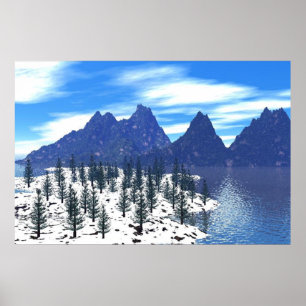 Impressão de pôster alpino