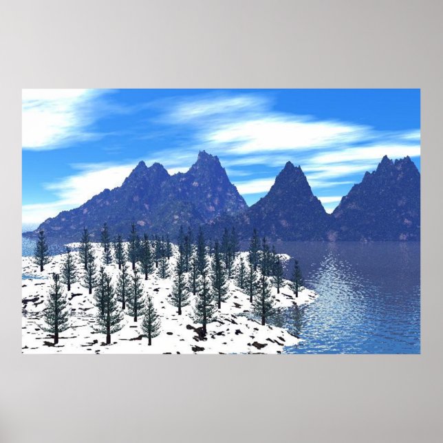 Impressão de pôster alpino (Frente)