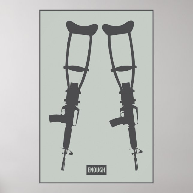 Impressão de Poster antiguerra (Frente)