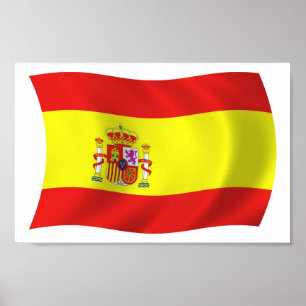 Impressão de Poster da Bandeira da Espanha