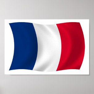 Impressão de Poster da Bandeira da França