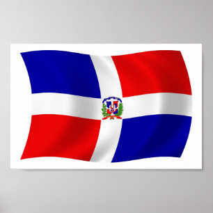 Impressão de Poster da Bandeira da República Domin