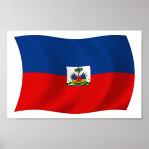Impressão de Poster da Bandeira do Haiti