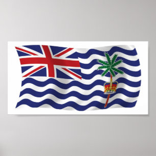 Impressão de Poster da Bandeira do Território Brit