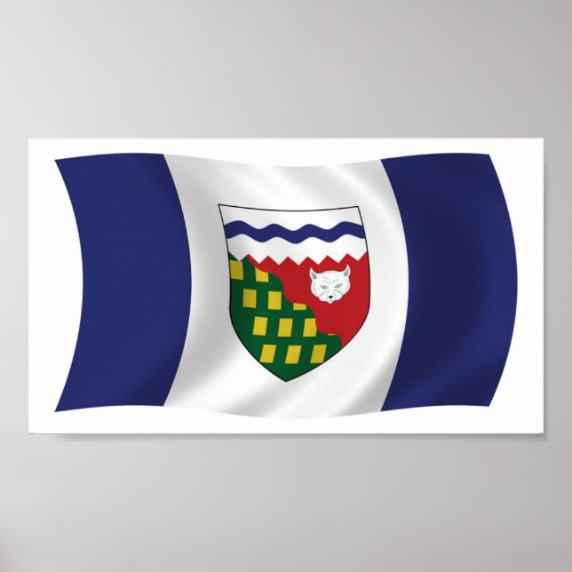 Impressão de Poster da Bandeira dos Territórios do (Frente)