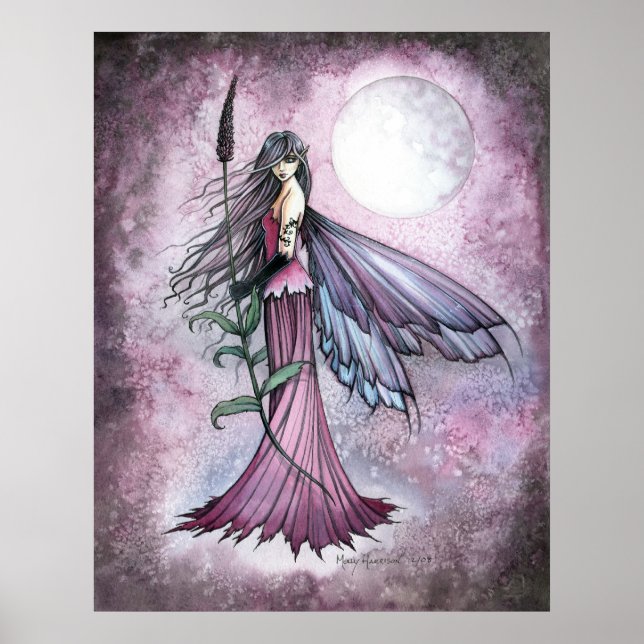 Impressão de Poster da Fada da Lua Lavanda (Frente)