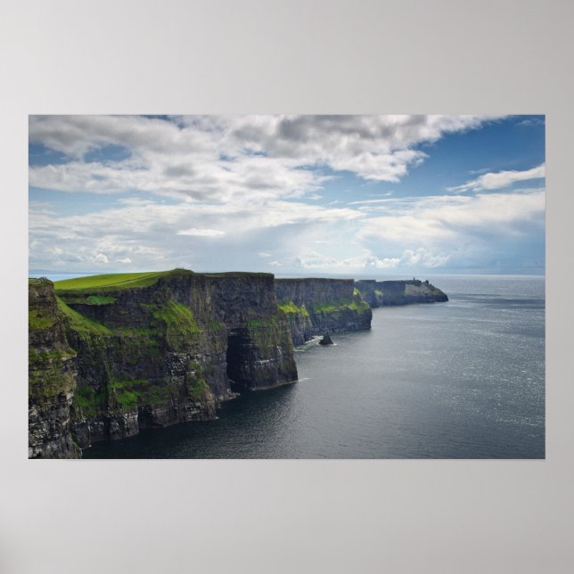 Impressão de poster das Falésias de Moher na Irlan (Frente)