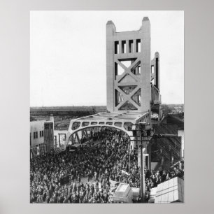 Impressão de Poster de abertura de ponte de torre