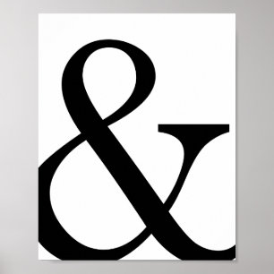 Impressão de Poster de Ampersand Serif