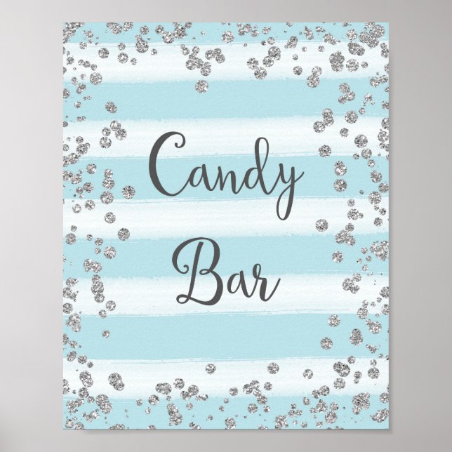 Impressão de Poster de Casamento Bar de de  doce (Frente)
