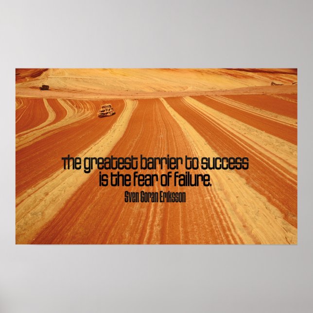 Impressão de Poster de Cota Motivacional de Êxito (Frente)