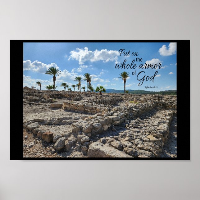 Impressão de Poster de Efésios 6:11 (Frente)