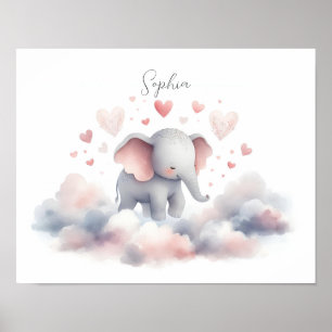 Impressão de Poster de Elefante Personalizado Boni