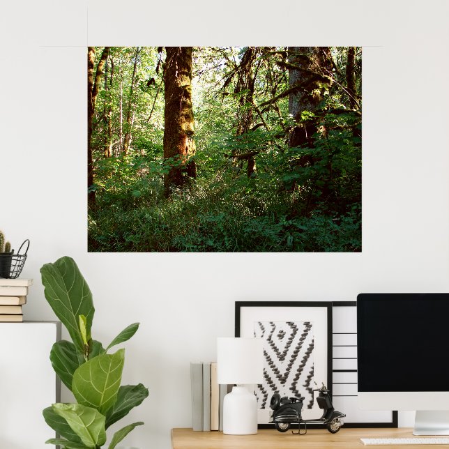 Impressão de Poster de floresta encantada (Escritório em casa)