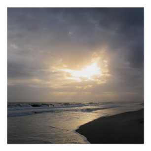 Impressão de Poster de Fotografia de Pôr do Sol na