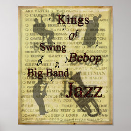 Impressão de Poster de jazz grande Banda do Swing