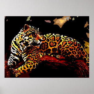 Impressão de Poster de Leopardo - Impressões de Po