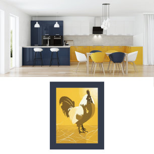 Impressão de Poster de Muralha da Cozinha Rooster