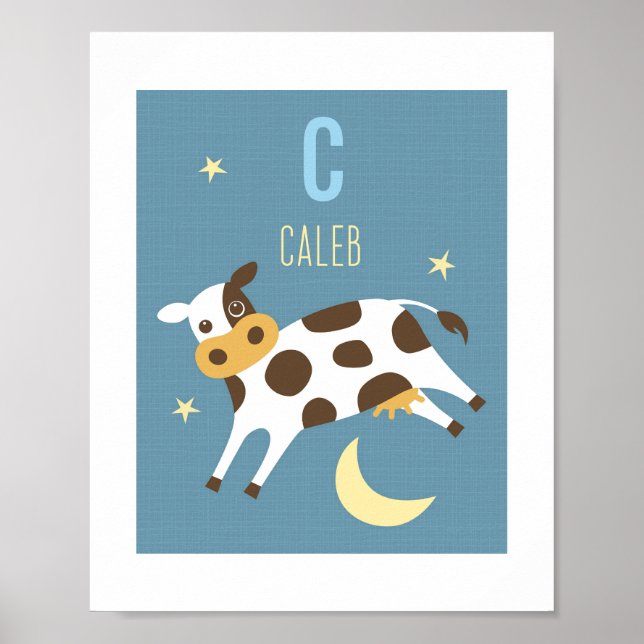 Impressão de Poster de Nurserário Personalizado de (Frente)